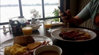 Breakfast at hotel